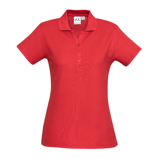 Ladies Crew Polo Red